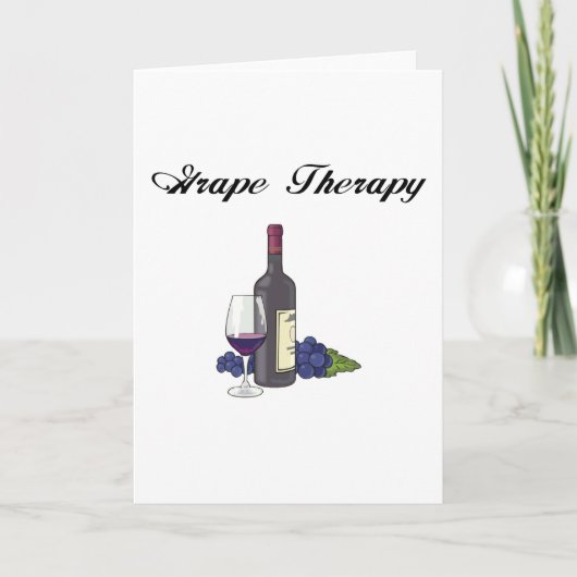 Traubentherapie Karte (Vorderseite)