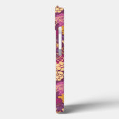 Traubentraubmuster im Hintergrund Case-Mate iPhone Hülle (Rückseite / Links)