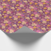 Traubentraubmuster im Hintergrund Geschenkpapier (Ecke)