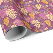 Traubentraubmuster im Hintergrund Geschenkpapier (Rolleneckpunkt)