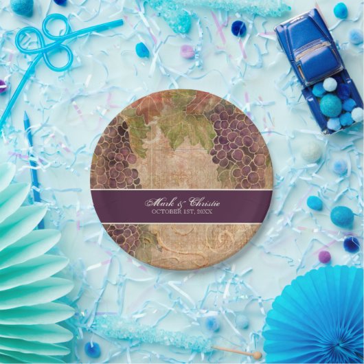 Traubentreppe Pappteller (Party)