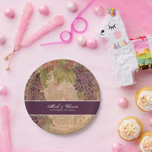 Traubentreppe Pappteller (Party)