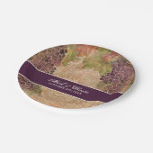 Traubentreppe Pappteller (Schrägansicht)