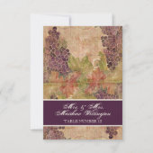 Traubentrester Hochzeit Tischnummer Sitzplatz (Vorderseite)