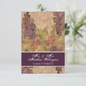 Traubentrester Hochzeit Tischnummer Sitzplatz (Stehend Vorderseite)