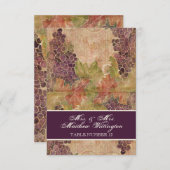 Traubentrester Hochzeit Tischnummer Sitzplatz (Vorne/Hinten)