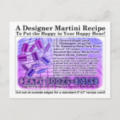 Traubenverstärker Rezept Postkarte (Vorderseite)