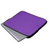 Traubenviolett Laptopschutzhülle (Vorne Knopf)