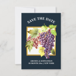 Traubenwein Weinkellerei Blauer Goldwein Save The Date