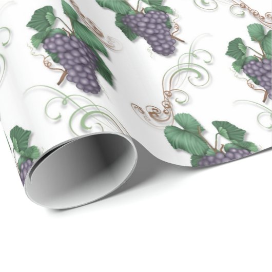 Traubenweinpapier Geschenkpapier (Rolleneckpunkt)