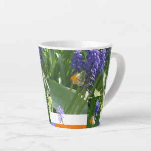 Traubenzucker mit Schmetterlingsdesign Latte Tasse