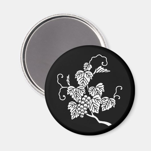 Traubenzweig Magnet (Vorderseite/Rückseite)