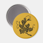 Traubenzweig Magnet (Vorderseite/Rückseite)