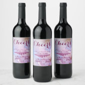 Traubwein-Blüte Weinetikett (Flaschen)