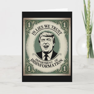 „Traue Niemandem“ - Trump Nknote Parodie _1 Karte