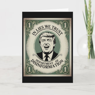 „Traue Niemandem“ - Trump Nknote Parodie _1  Karte