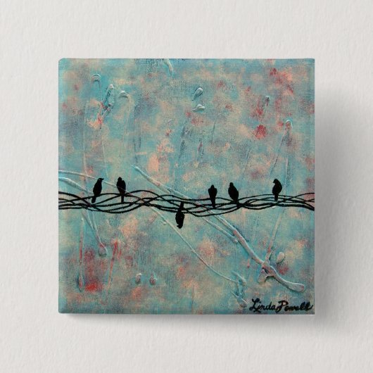 "Trauen Sie sich," durch Linda Powell~Pin Button (Vorderseite)