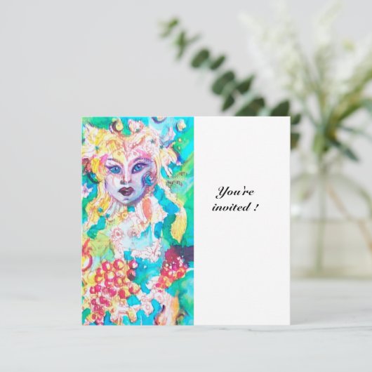 TRAUENMÄDCHEN EINLADUNG (Stehend Vorderseite)