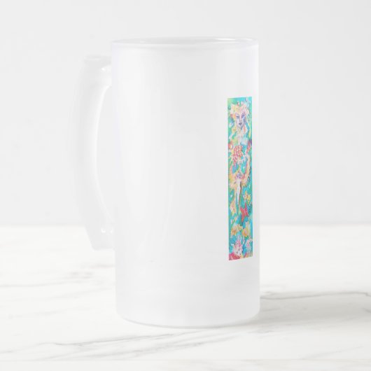 TRAUENMÄDCHEN MATTGLAS BIERGLAS (Vorderseite Links)