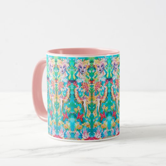 TRAUENMÄDCHEN TASSE (Vorderseite Links)