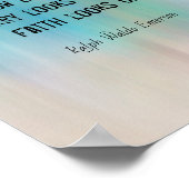 Trauer blickt auf Emerson inspirierendes Zitat zur Poster (Ecke)