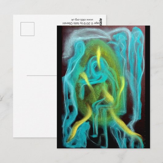 Trauer Fünf Postkarte (Vorne/Hinten)