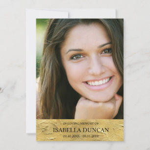 Trauer Gedenken   Gold   In liebevoller Erinnerung