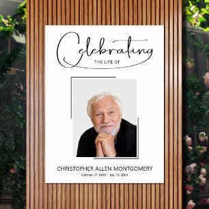Trauer-Gedenkfoto-Feier des Lebens Poster