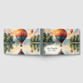 Trauer-Heißluftballons mit Wasserreflexion Gästebuch (Voll)