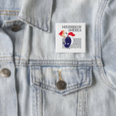 Trauer in Amerika-Knopf Button (Beispiel)