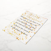 Trauer ist wie Glitzer Beileid Foil Grußkarte Folieneinladung (Gedreht)