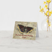 Trauer-Mantel-Schmetterlings-Gruß-Karte Karte (Gelbe Blume)