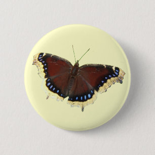 Trauer-Mantelschmetterling ~ Knopf Button