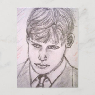 Trauer Postkarte