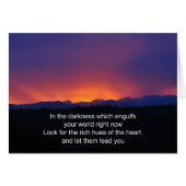 Trauer - Schwierige Zeiten - In den dunklen Farben (Vorderseite (Horizontal))