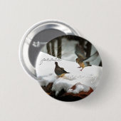 Trauer-Tauben-Foto Button (Vorne & Hinten)