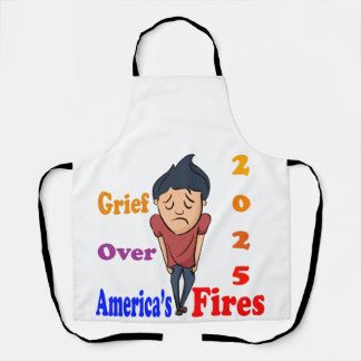 Trauer über Amerikas Feuer Schürze