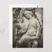 Trauer über Angel, Gedenkstätte, Beerdigung Postkarte (Vorne/Hinten)