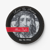 Trauer über Jesus Christus / Gedenkstätte, Beerdig Pappteller (Vorderseite)