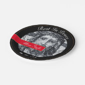 Trauer über Jesus Christus / Gedenkstätte, Beerdig Pappteller (Schrägansicht)