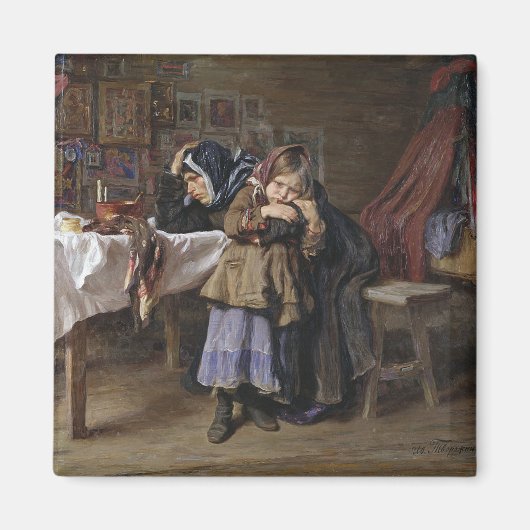 Trauer und Trauer (Beileid nach dem Bereavement) Magnet (Vorne)