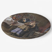 Trauer und Trauer (Beileid nach dem Bereavement) Pappteller (Schrägansicht)