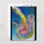 Trauer Zwei Postkarte (Vorne/Hinten)