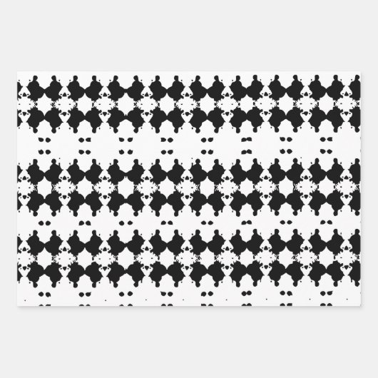 Trauerbaum Barke Gemustertes Bündel Geschenkpapier Set (Vorderseite 2)