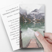 Trauerdenkmal Gebetsgebet Sympathiekarten Visitenkarte