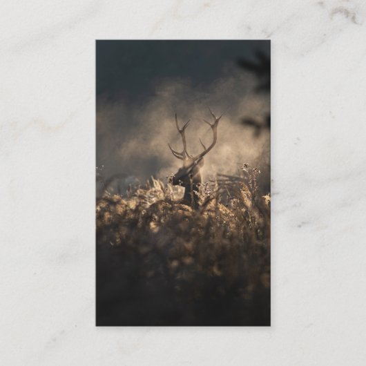 Trauerdenkmal Herbst Nebelgebet Sympathiekarten Visitenkarte (Vorderseite)