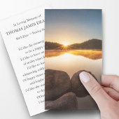 Trauerdenkmal Sonnenaufgang Gebet Sympathiekarten Visitenkarte