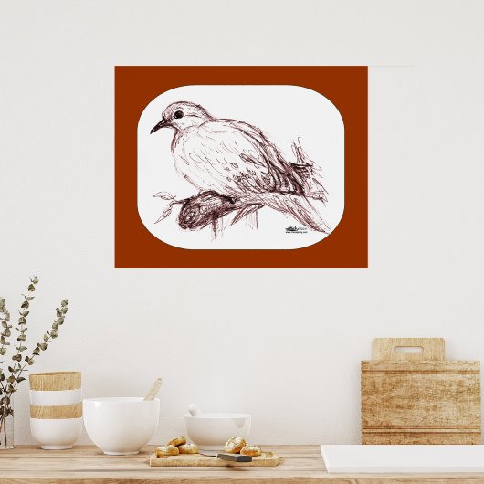 Trauerdove Baby Poster (Küche)