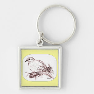 Trauerdove Baby Schlüsselanhänger