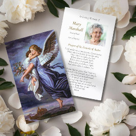 Trauerengel des Lord Prayer Sympathy Cards 1 Visitenkarte